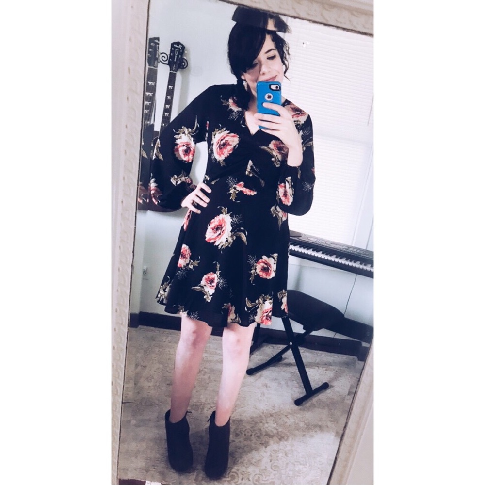 Vintage Inspired Floral Dress